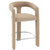 Modern Barrel Counter Chair With Armrests And Stirrups For Kitchen Islands, Bar Bars And Counters Seat Height 26.25”., Velvet-Khaki. Modern Barrel Counter Chair With Armrests And Stirrups For Kitchen Islands, Bar Bars And Counters Seat Height 26.25”., Velvet-Khaki.