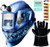 Welding Hood Auto Darkening Welding Helmet with Light True Color 1/1/1/2 Top Optical Clarity Wide Shade 9-13 Welding Mask with Welding Gloves.