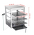 15 IN Commercial Countertop Food 3 Tier Pizza Warmer with LED Adjustable Lighting Food Heater Display Case Stainless Steel for Buffet Restaurant Pizza Display Case.