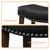 Black 24.0-in H Counter height Upholstered Wood Bar Stool 2 -Pack.