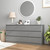 Vibe & Dine 9 Drawer Dresser, 59.1" Long Dresser for Bedroom Free Handle, Modern Wooden Chest of Drawers with Wide Storage for Living Room, Grey.  (Already assembled)