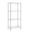 4 -Tier Heavy Duty Chrome Metal Utility shelving unit with Wire Shelves ( 24-in W x 14-in D x 53-in H ).