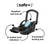 Quantum 4 3-in-1 Travel System with LiteClik 30 R Infant Car Seat and Base, Gray Slate.
