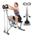 Foldable Squat Machine for Home Workout, w Adjustable Resistance Bands, 330lbs Capacity Grey.