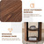 47" Round Dining Table for 4, with Shelf Storage Modern Pedestal Circle Kitchen Table for Dining Living Room Home, Brown.