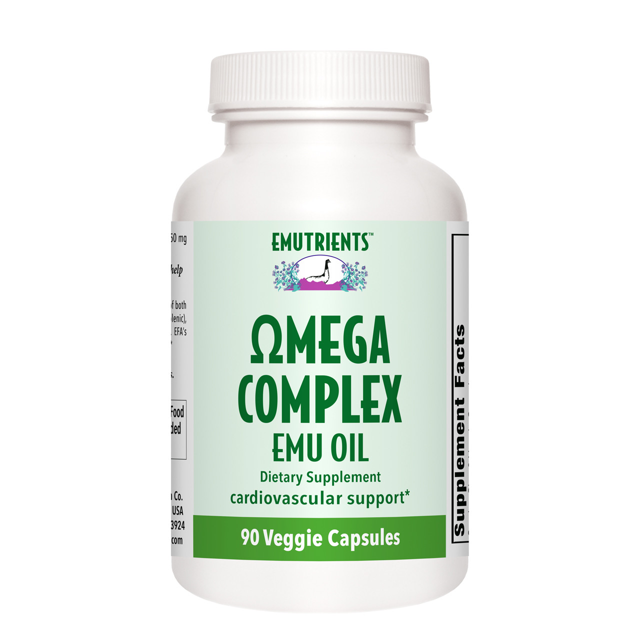 EMUtrients™ Ωmega Complex Emu Oil - 750mg Veggie Capsules