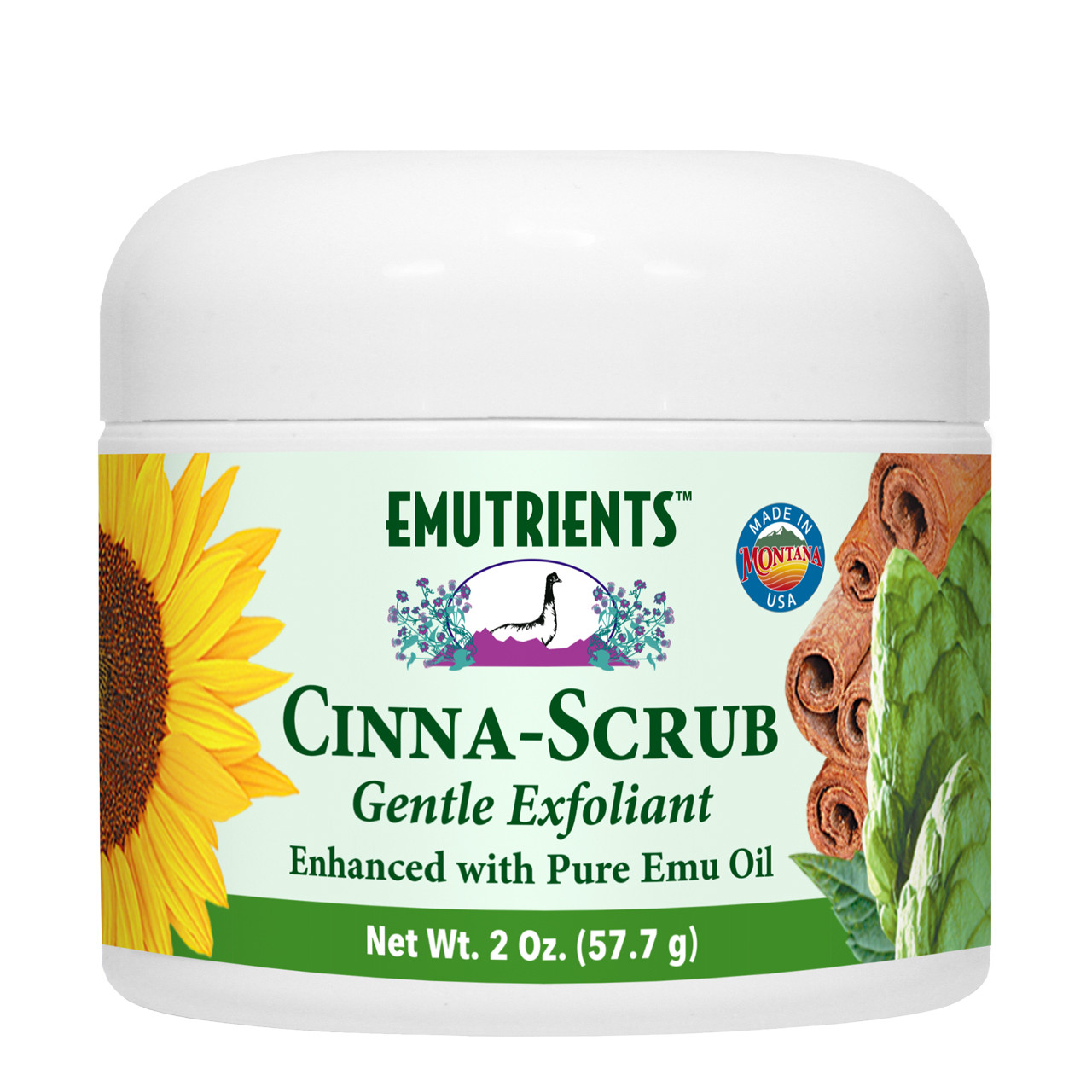 EMUTRIENTS™ Cinna-Scrub Gentle Exfoliant EMUTRIENTS™ Cinna-Scrub Gentle Exfoliant