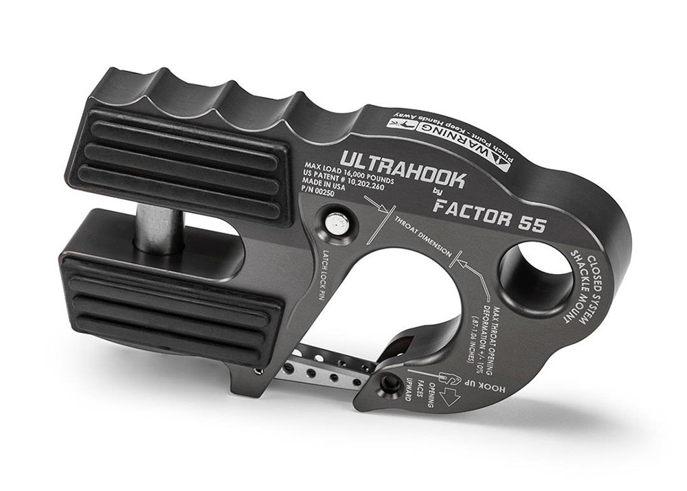 Factor 55 UltraHook, Gray - 00250-06 | Offroad Alliance