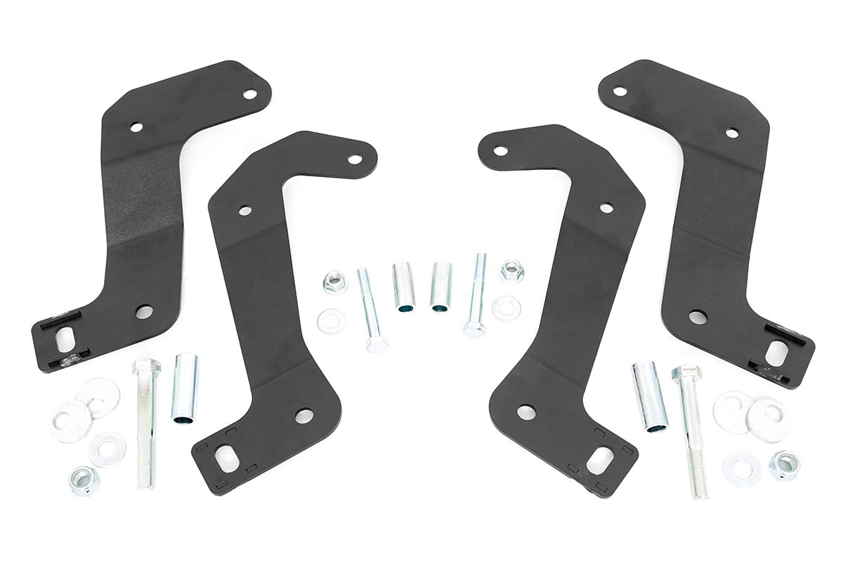 パーツ Jeep Front Control Arm Relocation Kit Rough Country - 110602 Susp Accessories | Offroad Alliance