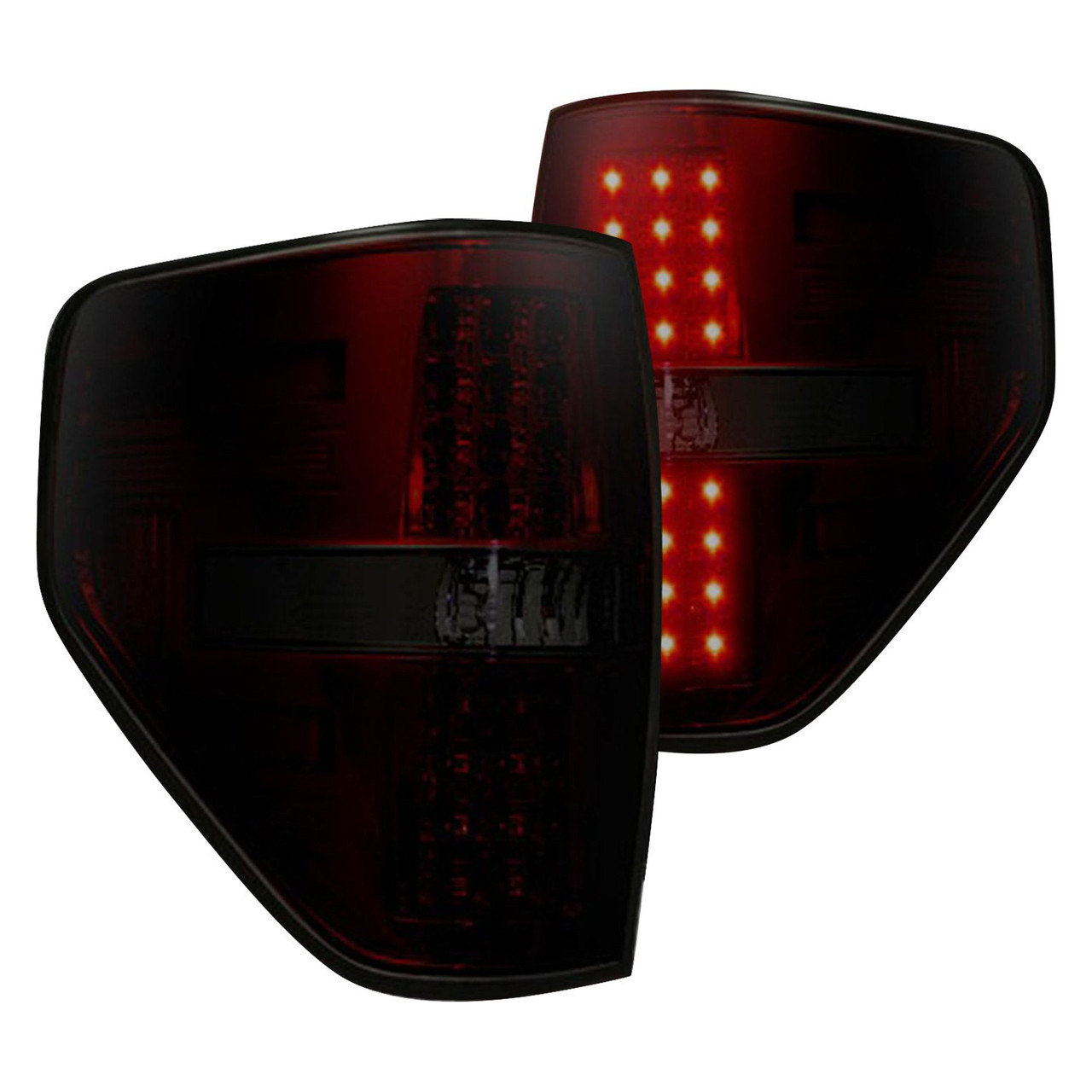 ROWEN LEDテールライト 2個セット ブラック/レッド RECON 264168RBK RECON LED Tail Lights (Dark Red/Smoked Lens)