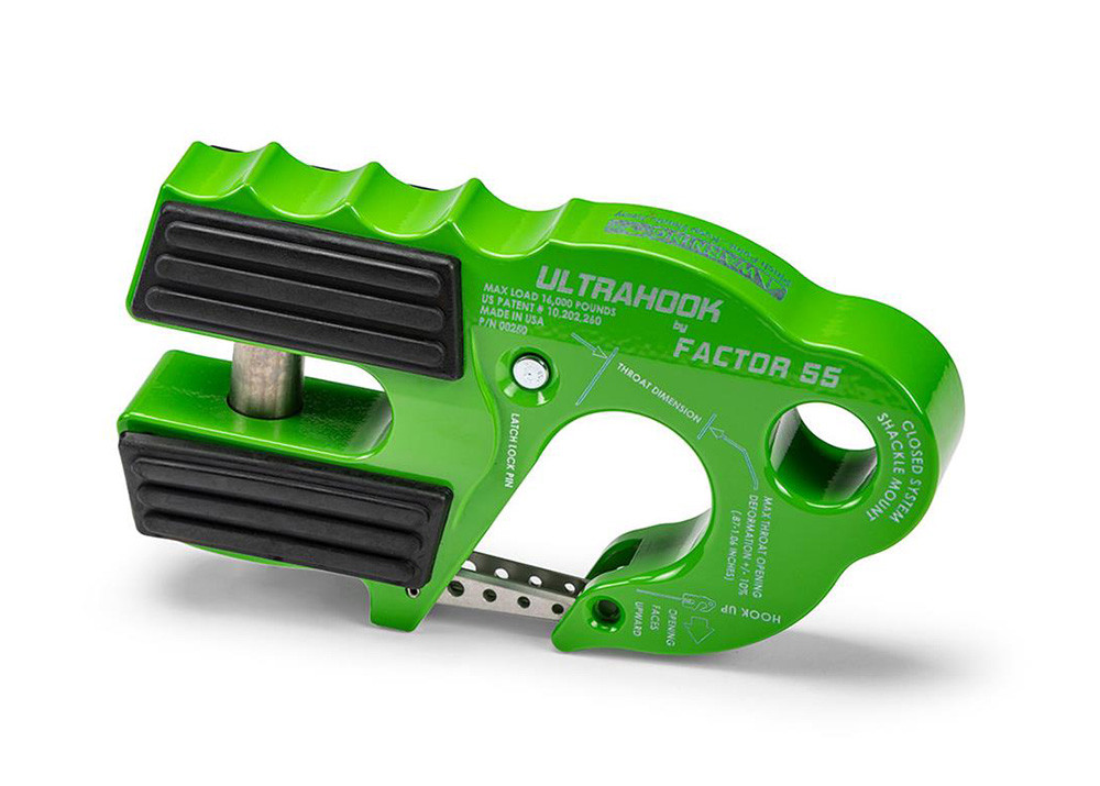 Factor 55 UltraHook, Green - 00250-08 | Offroad Alliance