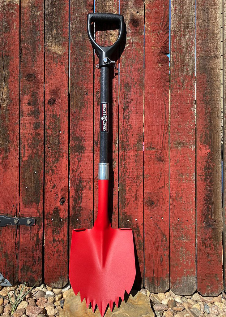 未使用 Burton バートン RED 457 shovel ショベル　P14 Krazy Beaver Shovel (Red Textured Head / Black Handle) 45636