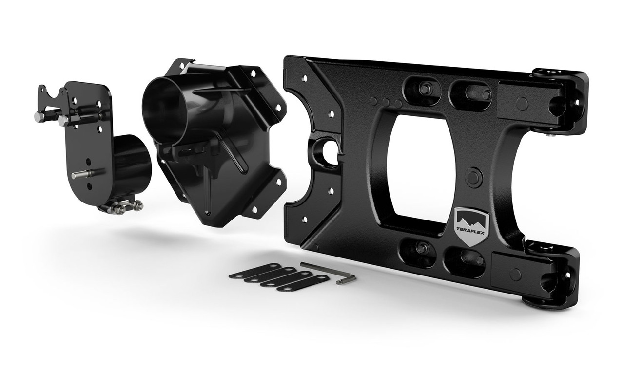 TeraFlex Jeep JK/JKU Alpha HD Hinged Spare Tire Carrier & Alpha HD