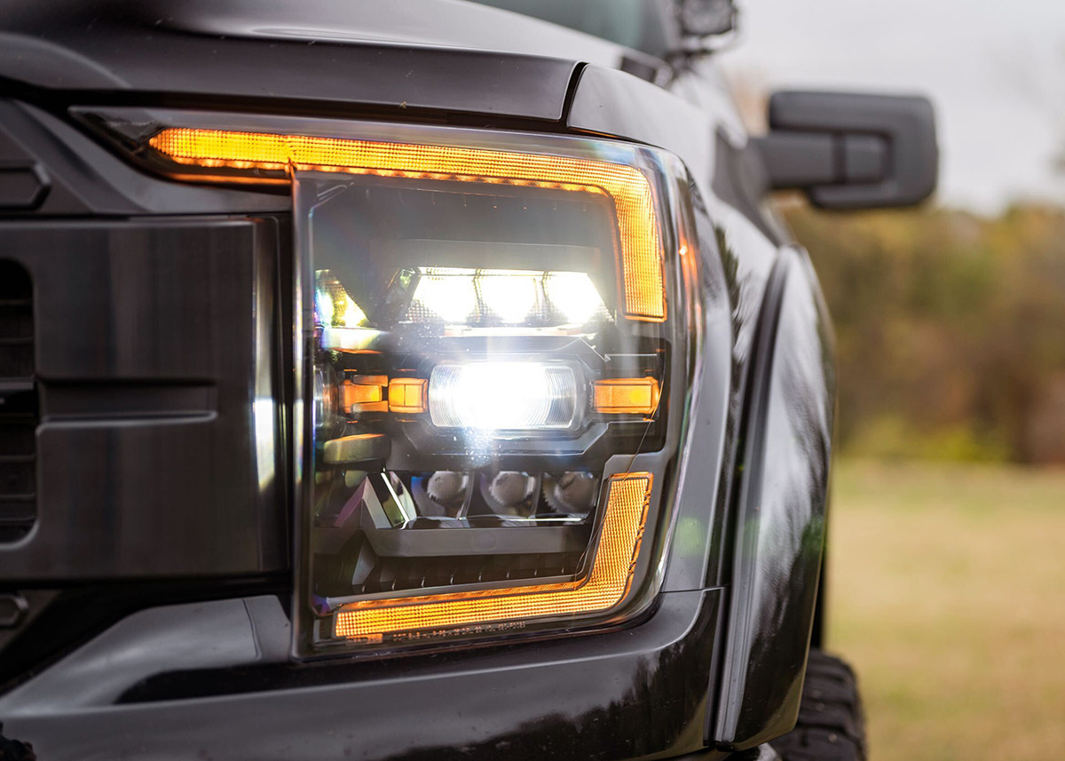 Morimoto 21+ F-150 XB Headlights: Amber DRL - LF498-A | Offroad