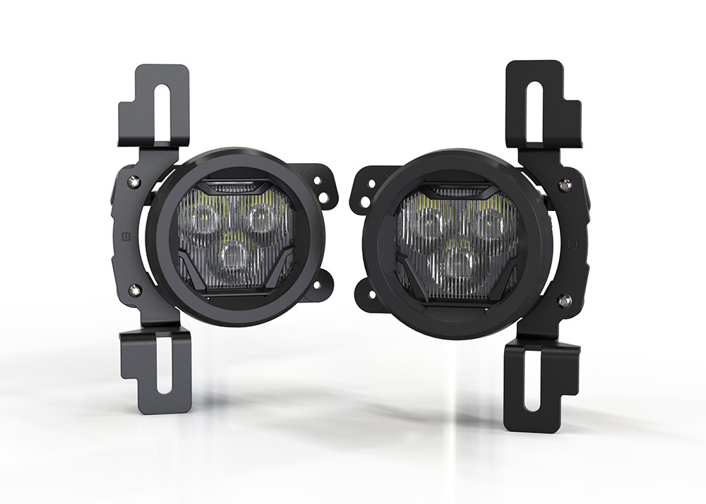 Morimoto Jeep JL/JT 4Banger Fog Lights: NCS Wide/Yellow - BAF078Y