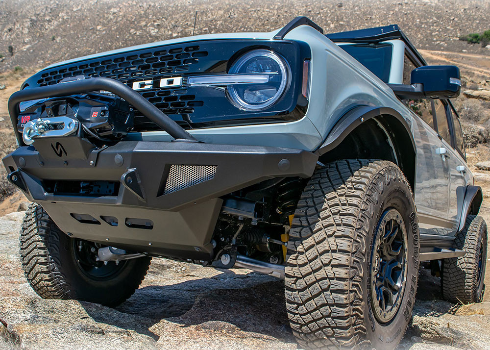 ROXX Steel Fender Flares For 2021-2025 Ford Bronco (Full Kit, Front & Rear) - Black Textured