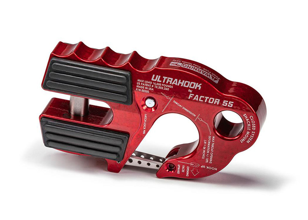 Factor 55 UltraHook, Red - 00250-01 | Offroad Alliance