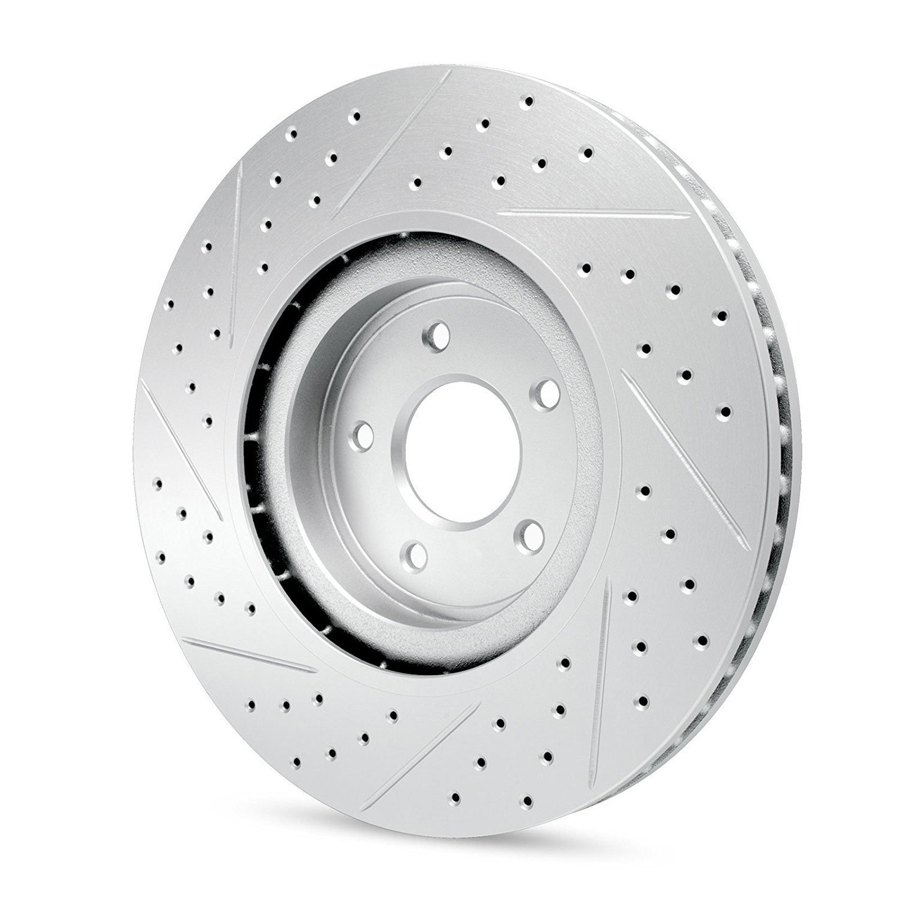 R1 Carbon Geomet Series - Rear Kit (Drilled/Slotted Rotors) 2015-2017 F-150/Raptor (Electric Parking BRAKE)