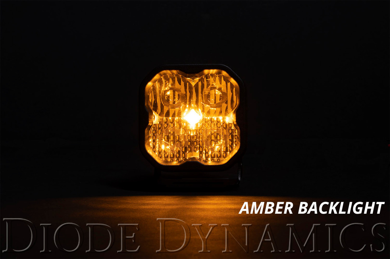 Diode Dynamics SS3 Max Amber Backlight Yellow Combo Standard Pair