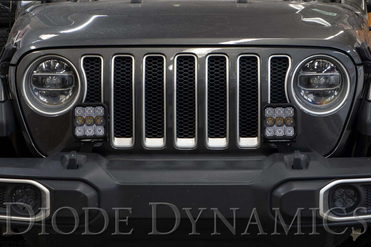 Diode Dynamics SS5 Bumper LED Pod Light Kit for 18-21 Jeep JL