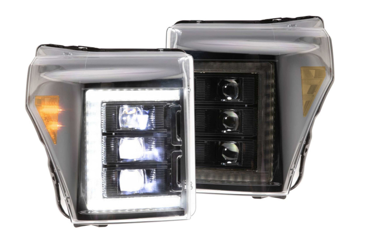 Morimoto XB Headlights (White DRL): 11-16 Super Duty - LF505-ASM