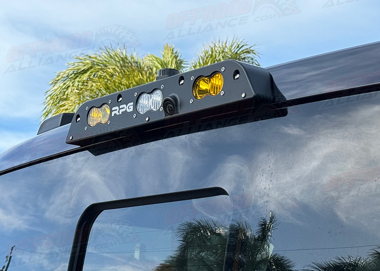 Third Brake Light Dual Antenna Mount - With LED Lights and Lowrance Po