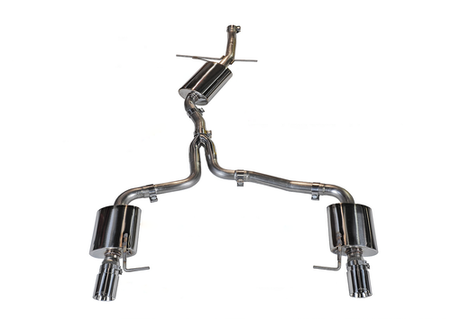 AWE Touring Edition Exhaust for 8R Q5 2.0T - Chrome Silver Tips - 3015-32026