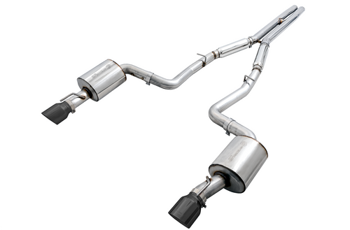 AWE Touring Edition Exhaust for 17+ Charger 5.7 - Diamond Black Tips - 3020-33074