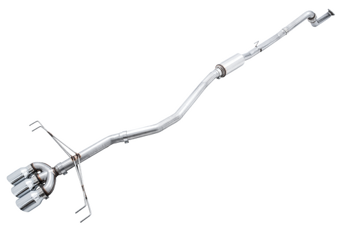 AWE Touring Edition Exhaust for FK8 Civic Type R (includes Front Pipe) - Triple Chrome Silver Tips - 3015-52004