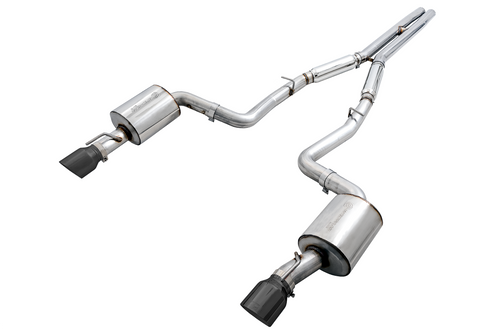 AWE Touring Edition Exhaust for 15+ Charger 6.4 / 6.2 SC - Diamond Black Tips - 3020-33070