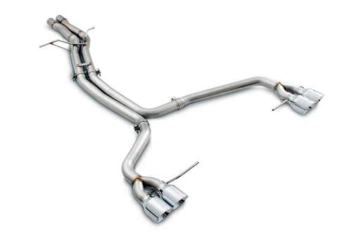 AWE Touring Edition Cat-back Exhaust for Porsche Macan S / GTS / Turbo - Chrome Silver 102mm Tips - 3015-42068