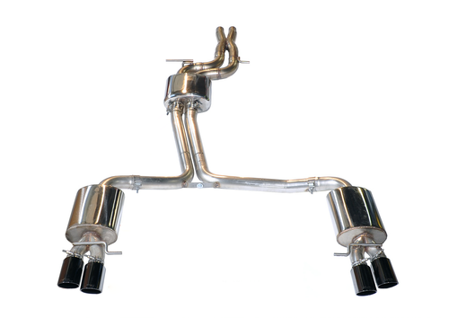 AWE Touring Edition Exhaust System for B8/8.5 S5 Cabrio (Exhaust + Resonated Downpipes) - Diamond Black Tips - 3415-43012