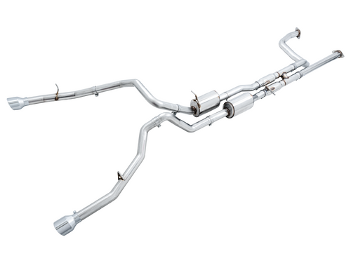 AWE Tuning 0FG Catback Exhaust for RAM TRX - Chrome Silver Tips - 3015-32004