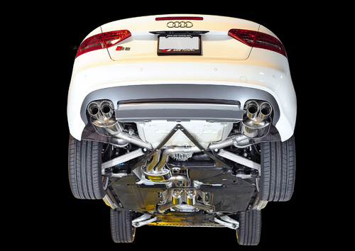 AWE Touring Edition Exhaust System for B8/8.5 S5 Cabrio (Exhaust + Non-Resonated Downpipes) - Chrome Silver Tips - 3415-42034