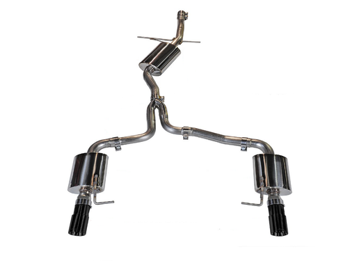 AWE Touring Edition Exhaust for B8 A5 2.0T - Dual Outlet, Diamond Black Tips - 3015-33026