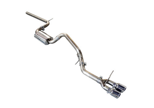 AWE Touring Edition Exhaust for VW MK7 Golf SportWagen - Chrome Silver Tips (90mm) - 3015-22048