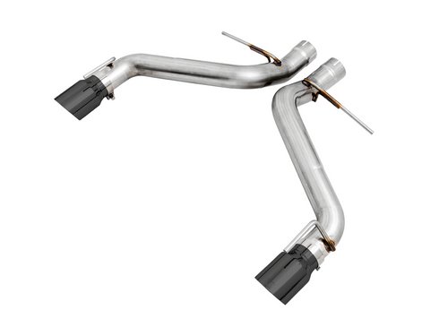 AWE Track Edition Axle-back Exhaust for Gen6 Camaro SS / LT1 - Diamond Black Tips (Dual Outlet) - 3020-33053