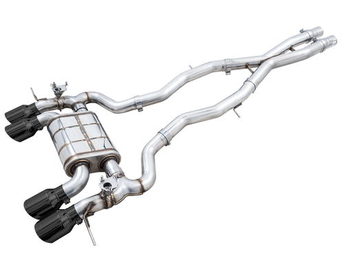 AWE SwitchPath Cat-back Exhaust for BMW G8X M3/M4 - Chrome Silver Tips - 3025-42480