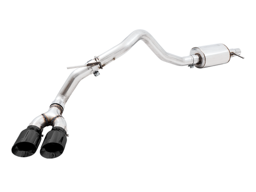 AWE Tuning 0FG Exhaust with BashGuard for Ford Ranger - Dual Diamond Black Tips - 3015-23064