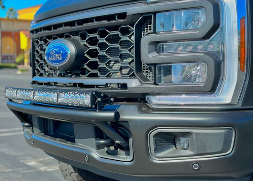 Factory Aftermarket 17+ Super Duty "The Low Pro" Bumper Bar Light Mount w/ 40 in. Curved Light Bar Tabs