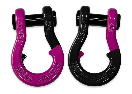Moose Knuckle 3/4 Split Shackle, Pogo Pink 2-Color | Offroad Alliance