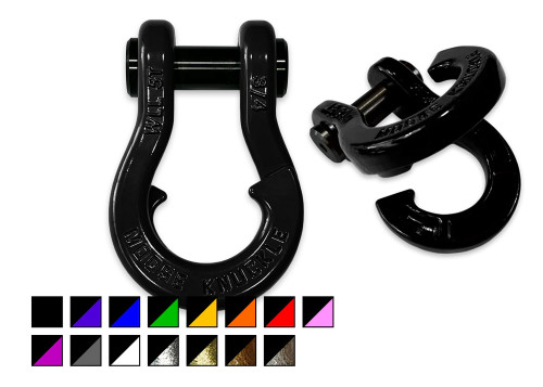 Moose Knuckle 3/4 Split Shackle, Black Hole 2-Color Combo (Pair)