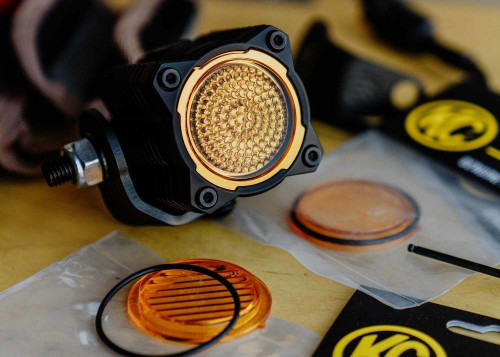 KC FLEX ERA 1 Replacement Lens, Flood Beam, Performance Yellow - 4266