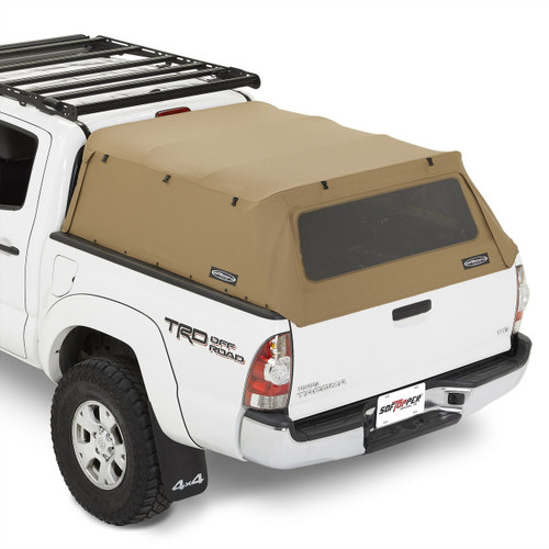 Softopper Tan w/ Utility Track Clamps for 05-15 Tacoma (Short Bed) - SO-TAC60-TSU