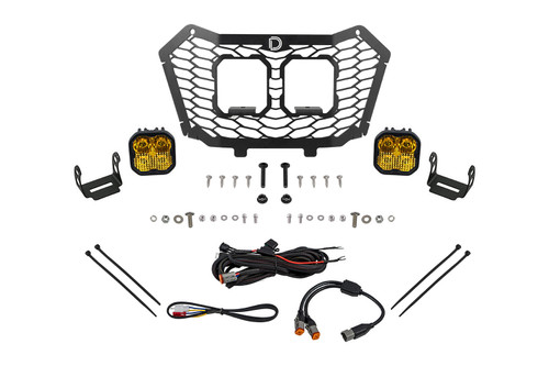 Diode Dynamics Stage Series LED Grille Kit for 22-24 Honda Talon, Sport Yellow Combo - DD7900