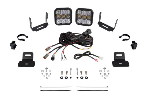 Diode Dynamics Stage Series Ditch Light Kit for 17-24 Can-Am Maverick X3 SS5 Sport White Combo - DD7868