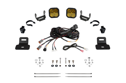 Diode Dynamics Stage Series Ditch Light Kit for 17-24 Can-Am Maverick X3 SS3 Pro Yellow Combo - DD7867