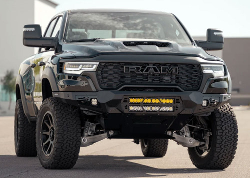 Addictive Desert Designs Bomber Front Bumper (20 in. Lights): '25 RAM RHO - F630012140103