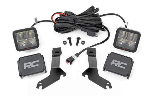 Rough Country LED Light Kit - Ditch Mount - 2 Inch Spectrum Pair - Spot - Chevy Silverado 1500 (99-06) - 82287