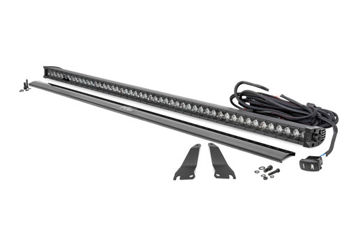 Rough Country LED Light Kit - Cage Mount - 50 Inch Black Single Row - White DRL - Kawasaki Teryx - 94016